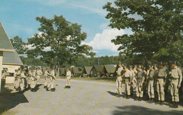 Camp Grayling - Old Postcard View (newer photo)